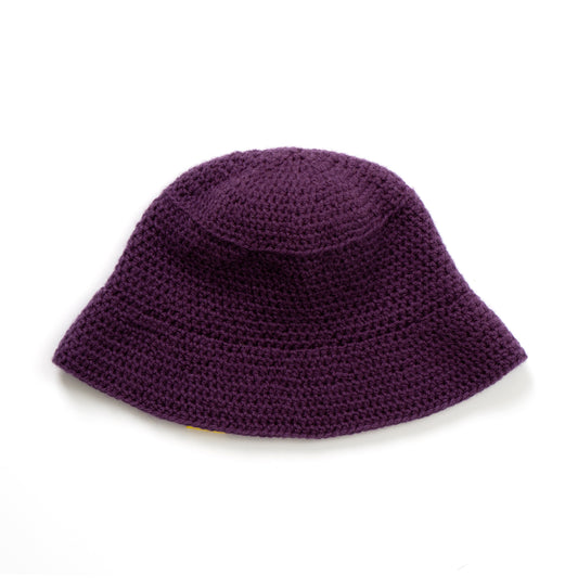 Backyard Garden Crochet Hat - Eggplant