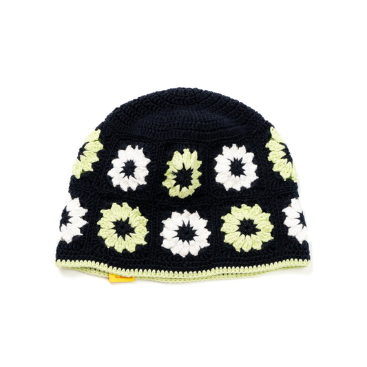 Backyard Garden Crochet Hat - Black Olive