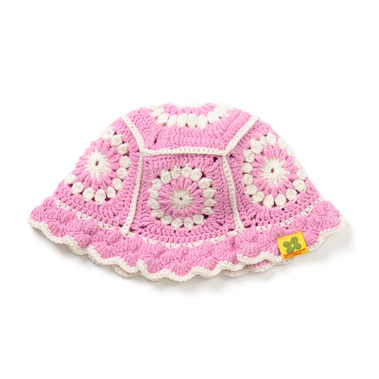 Backyard Garden Crochet Hat - Pink Radish