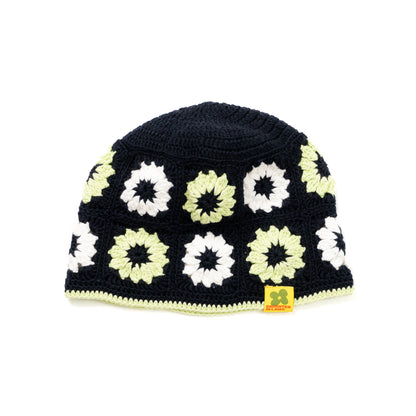 Backyard Garden Crochet Hat - Black Olive