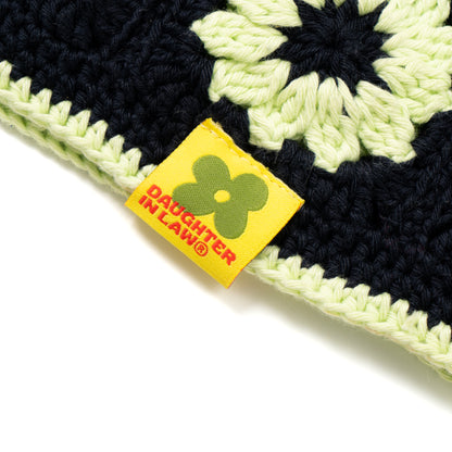 Backyard Garden Crochet Hat - Black Olive